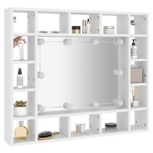 Zrcadlová skříňka s LED bílá 91 x 15 x 76,5 cm - obrázek 6