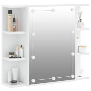 Zrcadlová skříňka s LED bílá 70 x 16,5 x 60 cm - obrázek 6