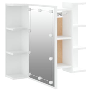 Zrcadlová skříňka s LED bílá 70 x 16,5 x 60 cm - obrázek 10