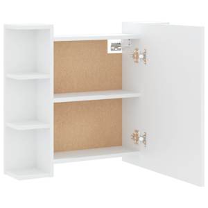 Zrcadlová skříňka s LED bílá 70 x 16,5 x 60 cm - obrázek 11