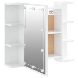 Zrcadlová skříňka s LED bílá s vysokým leskem 70 x 16,5 x 60 cm - obrázek 10