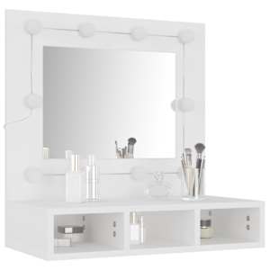 Zrcadlová skříňka s LED bílá 60 x 31,5 x 62 cm - obrázek 12