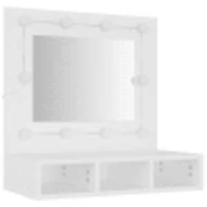 Zrcadlová skříňka s LED bílá 60 x 31,5 x 62 cm - obrázek 4