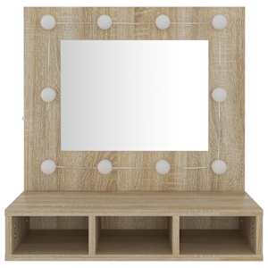 Zrcadlová skříňka s LED dub sonoma 60 x 31,5 x 62 cm - obrázek 5