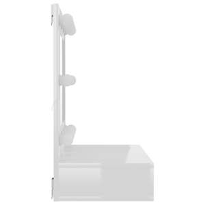 Zrcadlová skříňka s LED bílá s vysokým leskem 60x31,5x62 cm - obrázek 6