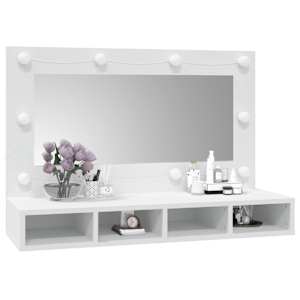 Zrcadlová skříňka s LED bílá 90x31,5x62 cm - obrázek 11