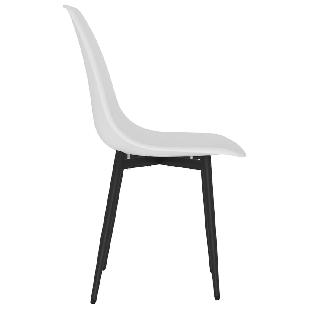 Jídelní židle 2 ks bílé PP