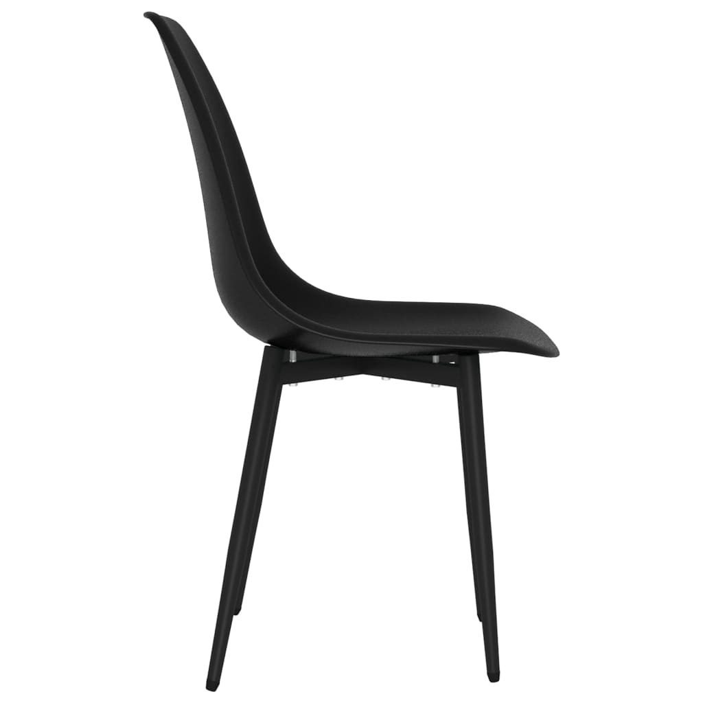 Jídelní židle 2 ks černé PP