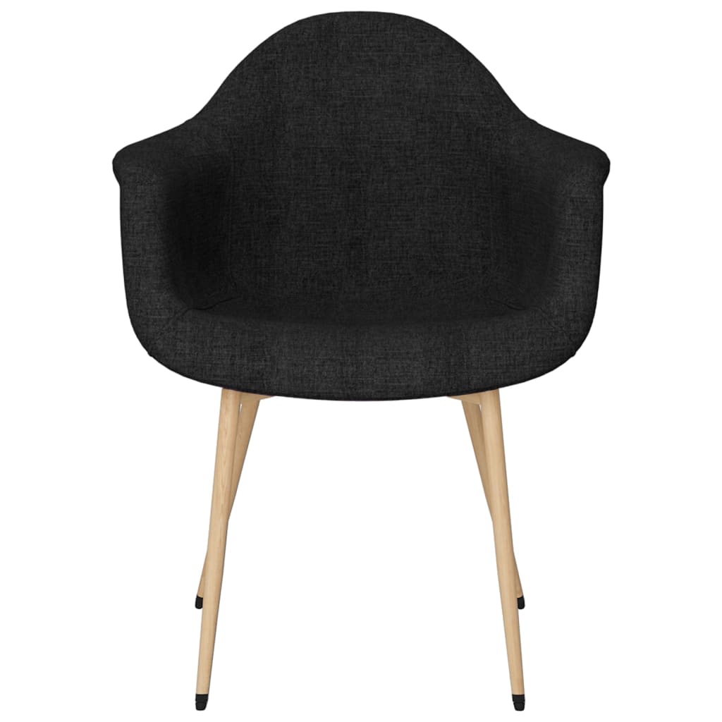 Scaun de masă, negru, material textil