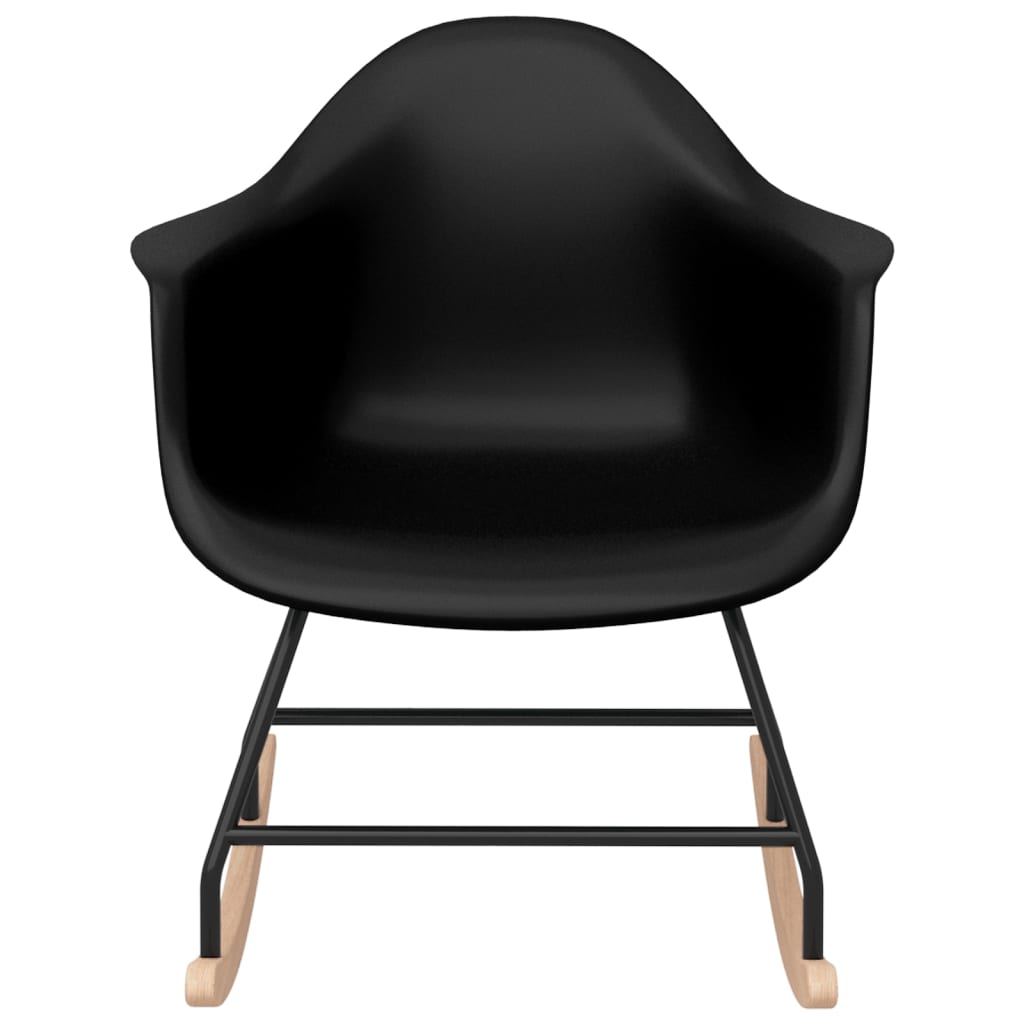 vidaXL Rocking Chair Black PP