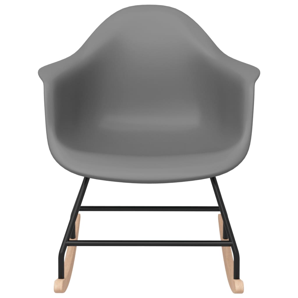 vidaXL Rocking Chair Grey PP