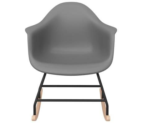 vidaXL Rocking Chair Grey PP