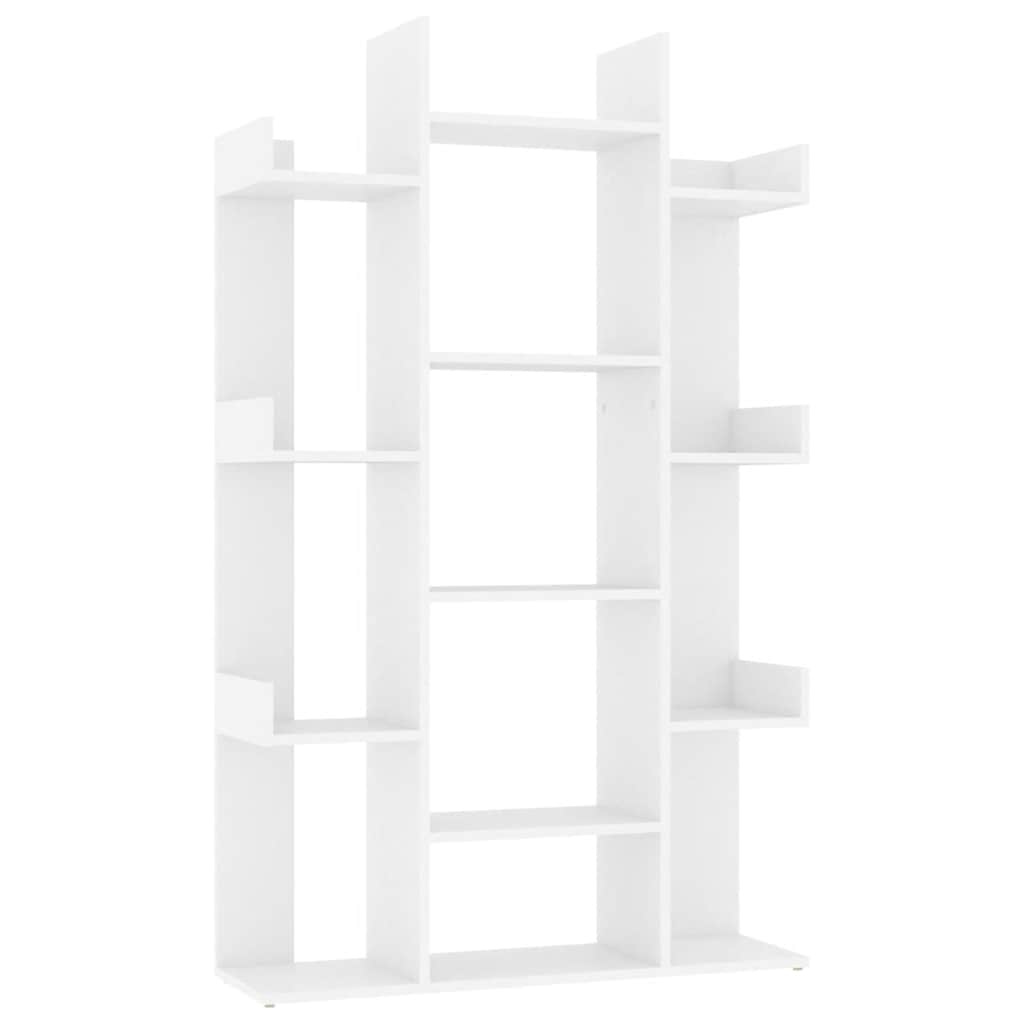 vidaXL Knihovna bílá 86 x 25,5 x 140 cm kompozitní dřevo
