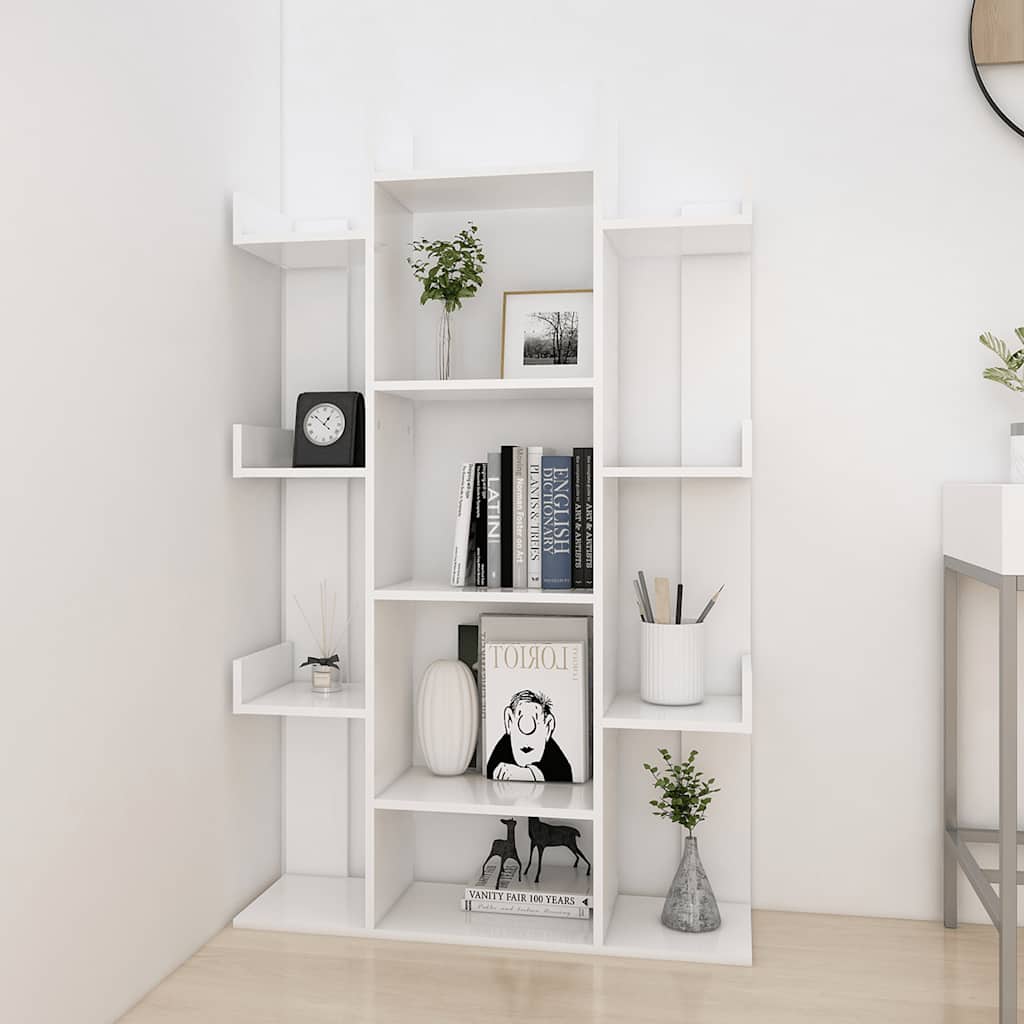 

vidaXL Boekenkast 86x25,5x140 cm spaanplaat wit