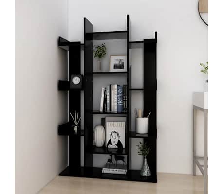 vidaXL Biblioth&egrave;que Noir 86x25,5x140 cm Bois d&rsquo;ing&eacute;nierie