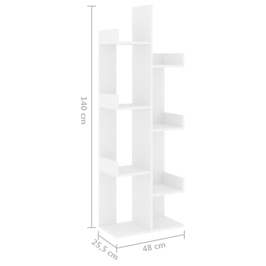 Estantería Madera Contrachapada Roble Marrón 48x25,5x140 Cm Vidaxl