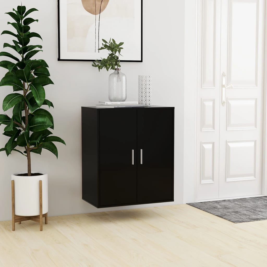 vidaXL Schoenenkast 60x35x70 cm bewerkt hout zwart afbeelding
