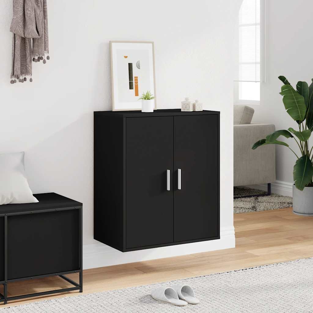 Thumbnail - vidaXL Schuhschrank Schwarz 60x35x70 cm Holzwerkstoff