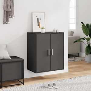 vidaXL Spintelė batams, pilkos spalvos, 60x35x70cm, MDP