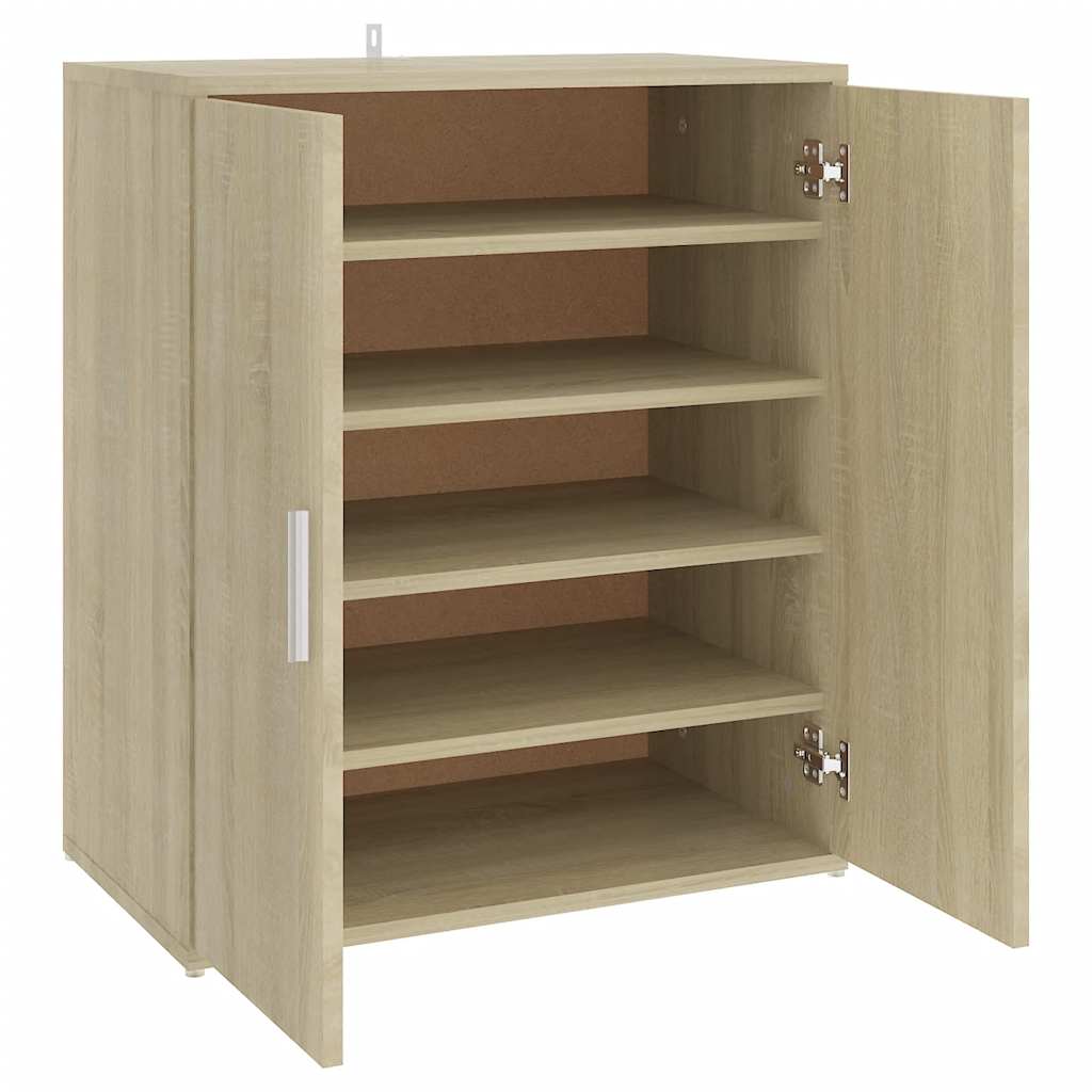 vidaXL Botník dub sonoma 60 x 35 x 70 cm kompozitní dřevo