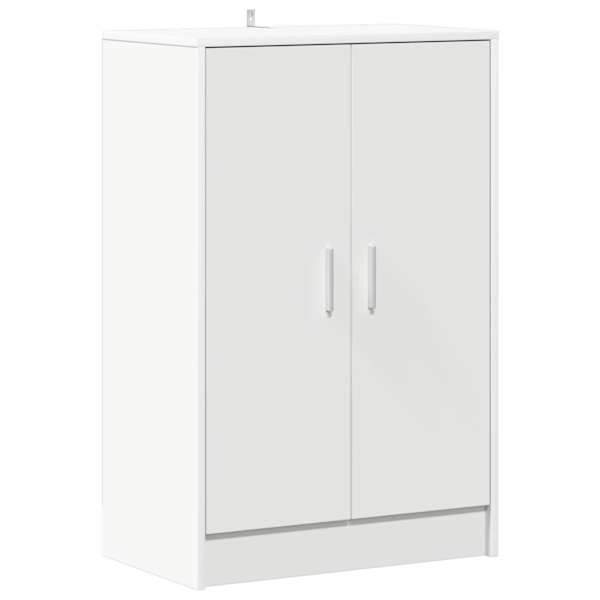 vidaXL kingakapp, valge, 60 x 35 x 92 cm tehispuit
