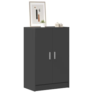 vidaXL Shoe Cabinet Grey 60x35x92 cm Engineered Wood