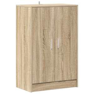vidaXL kingakapp, Sonoma tamm, 60 x 35 x 92 cm, tehispuit
