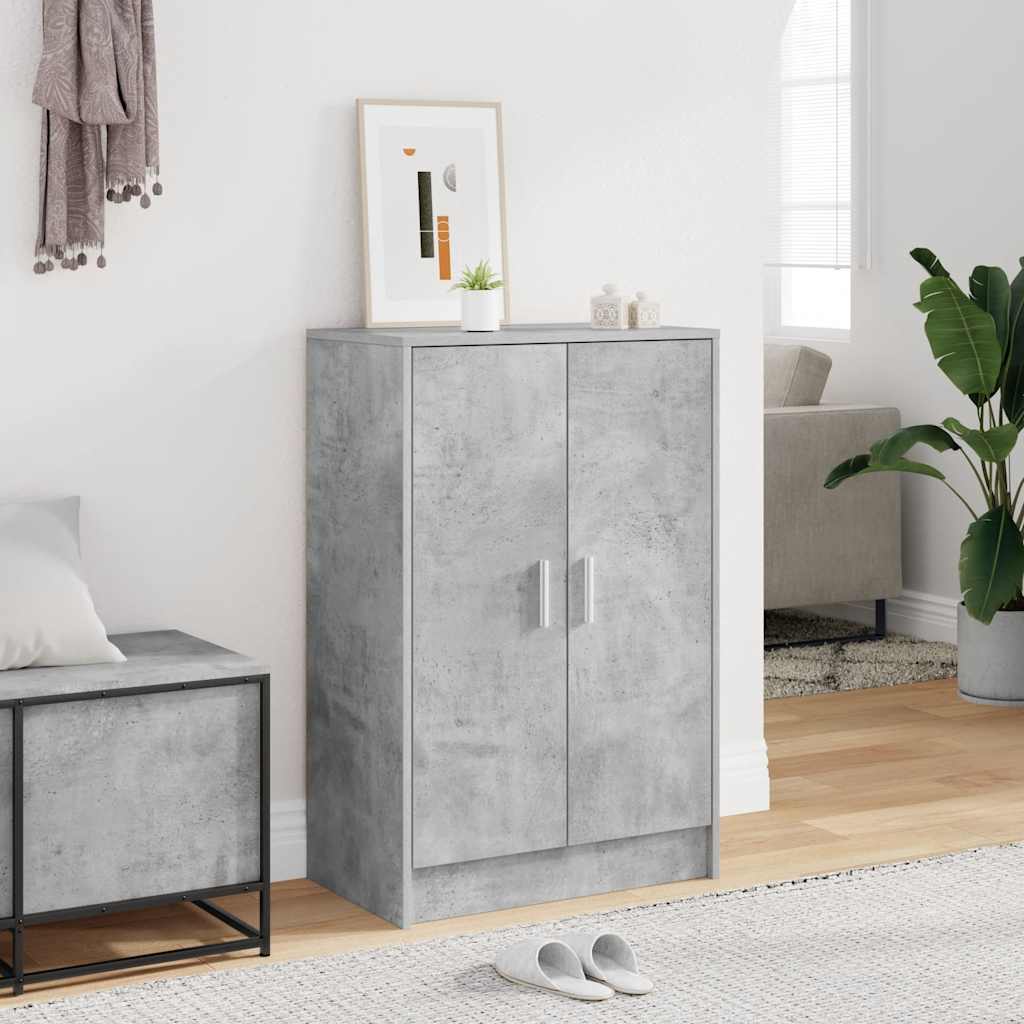 vidaXL Szafka na buty, szaro betonu, 60x35x92 cm