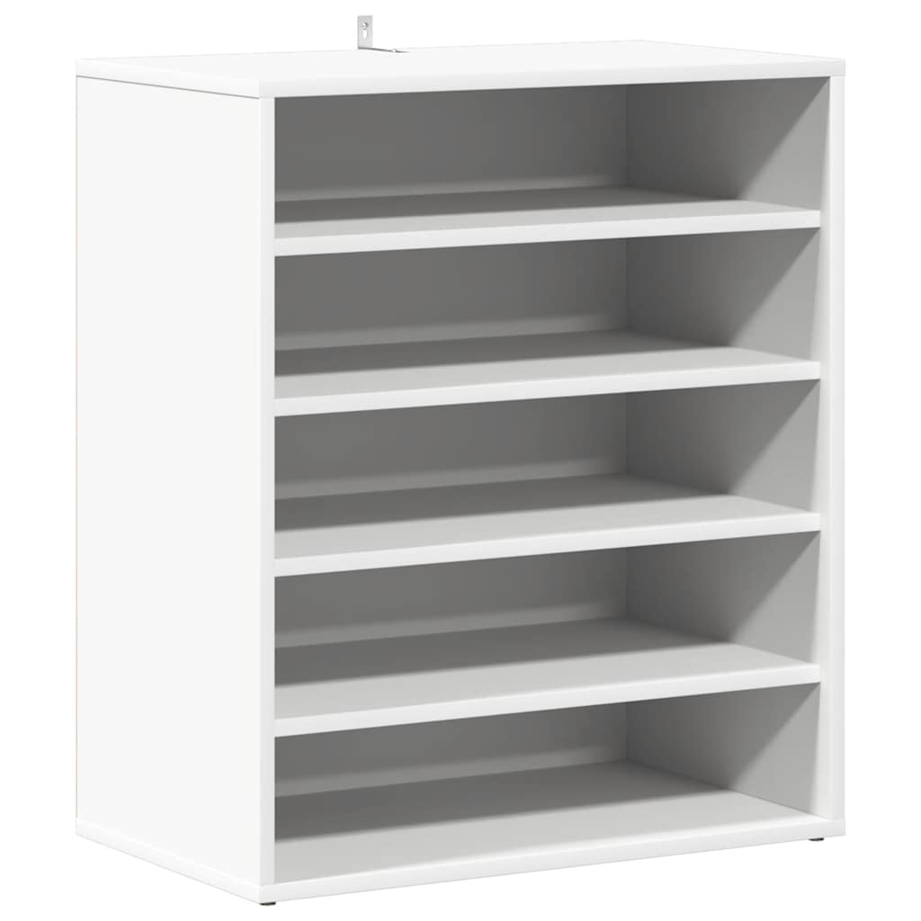 vidaXL Botník bílý 60 x 35 x 70 cm kompozitní dřevo