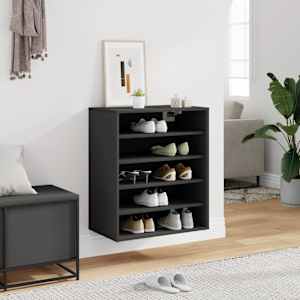 vidaXL Spintelė batams, pilkos spalvos, 60x35x70cm, MDP