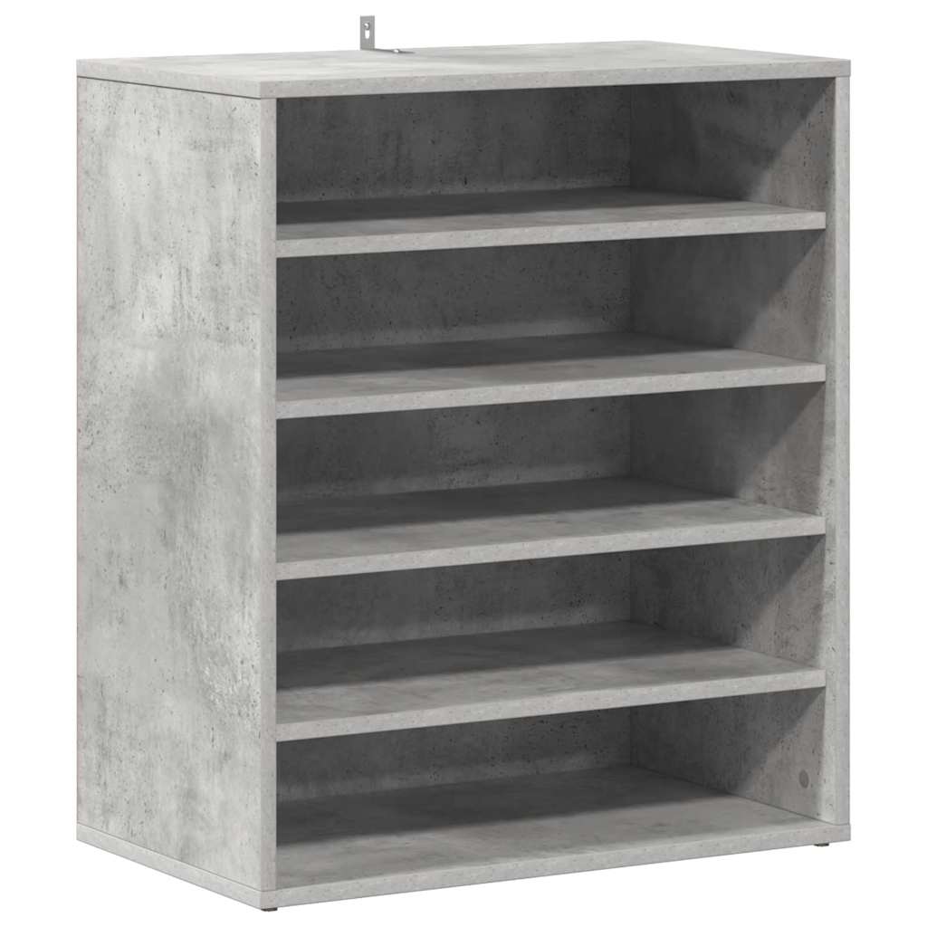 vidaXL Botník betonově šedý 60 x 35 x 70 cm kompozitní dřevo