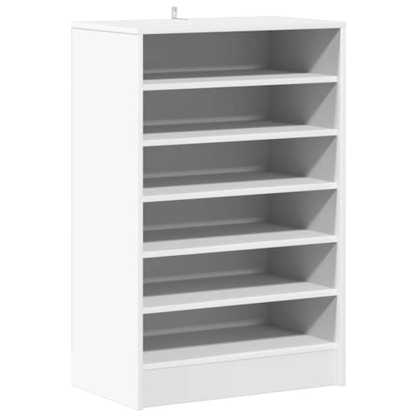 vidaXL kingakapp, valge, 60 x 35 x 92 cm tehispuit