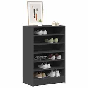 vidaXL Spintelė batams, pilkos spalvos, 60x35x92cm, MDP