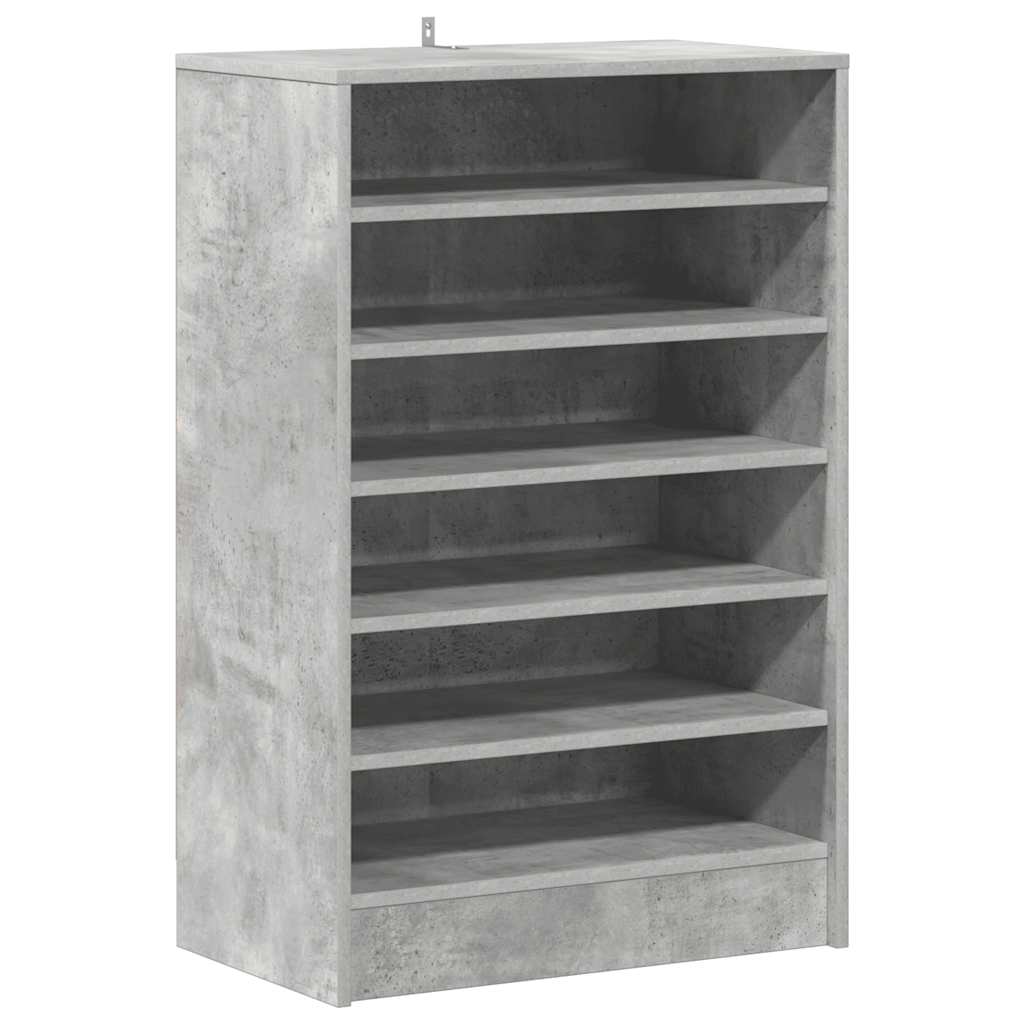 vidaXL Botník betonově šedý 60 x 35 x 92 cm kompozitní dřevo