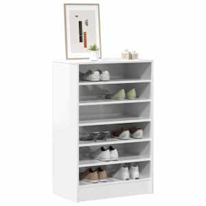 vidaXL Ormarić za cipele visoki sjaj bijeli 60 x 35 x 92 cm od iverice