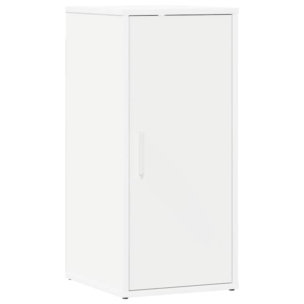 vidaXL kingakapp, valge, 32 x 35 x 70 cm, tehispuit