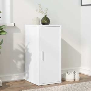 Omarica za čevlje bela 32x35x70 cm iverna plošča