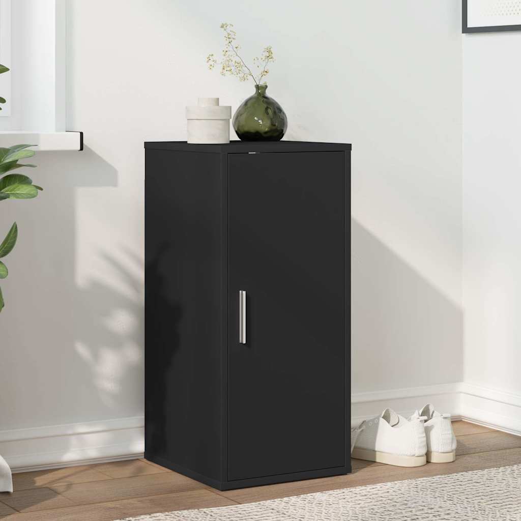 vidaXL Pantofar, negru, 32x35x70 cm, PAL
