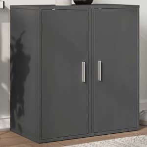 vidaXL Spintelės batams, 2vnt., pilkos spalvos, 32x35x70cm, MDP