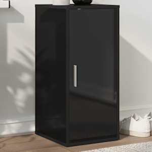 vidaXL Spintelės batams, 2vnt., juodos, 32x35x70cm, MDP, ypač blizgios