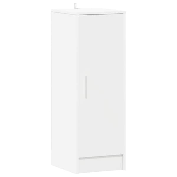 vidaXL kingakapp, valge, 32 x 35 x 92 cm, tehispuit