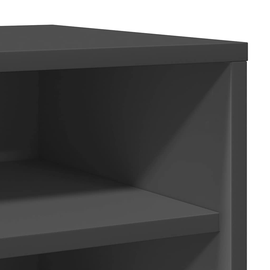 Шкаф за обувки, сив, 31,5x35x70 см, ПДЧ