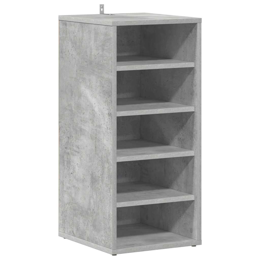 vidaXL Botník betonově šedý 31,5 x 35 x 70 cm kompozitní dřevo