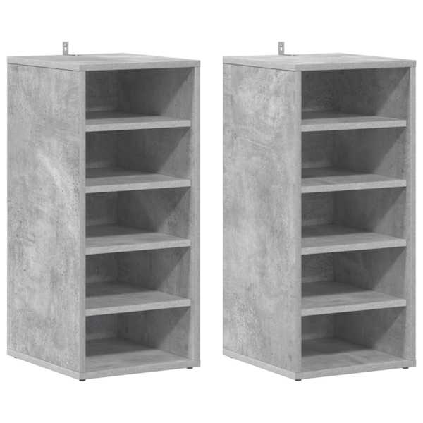 vidaXL kingakapid 2 tk, betoonhall, 31,5 x 35 x 70 cm, tehispuit