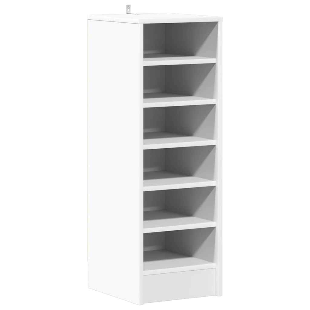 vidaXL Botník bílý 31,5 x 35 x 90 cm kompozitní dřevo