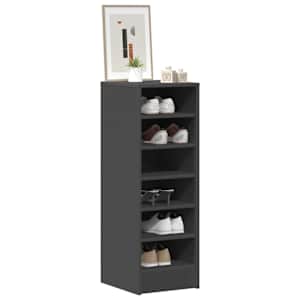 vidaXL Spintelė batams, pilkos spalvos, 31,5x35x90cm, MDP