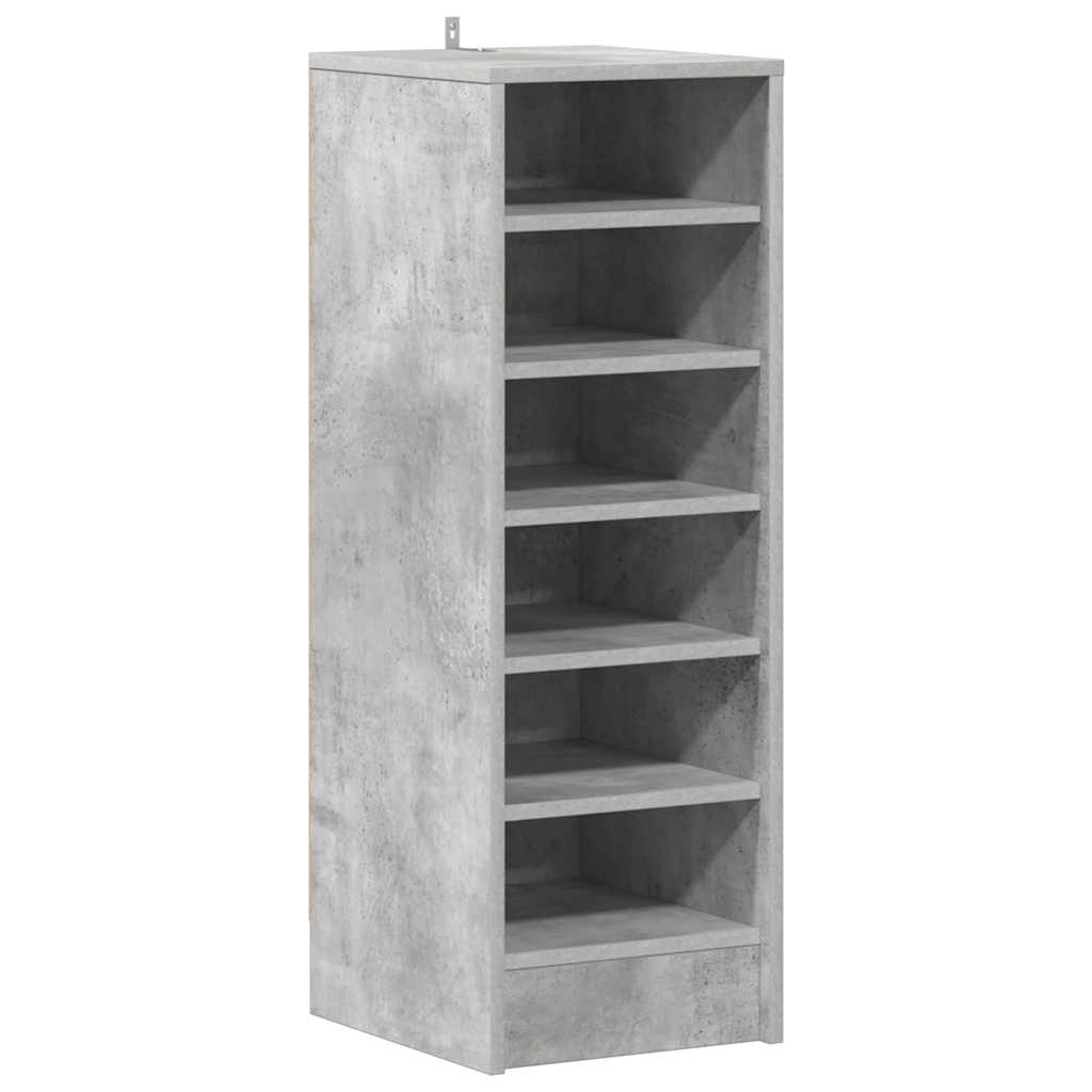 vidaXL Botník betonově šedý 31,5 x 35 x 90 cm kompozitní dřevo