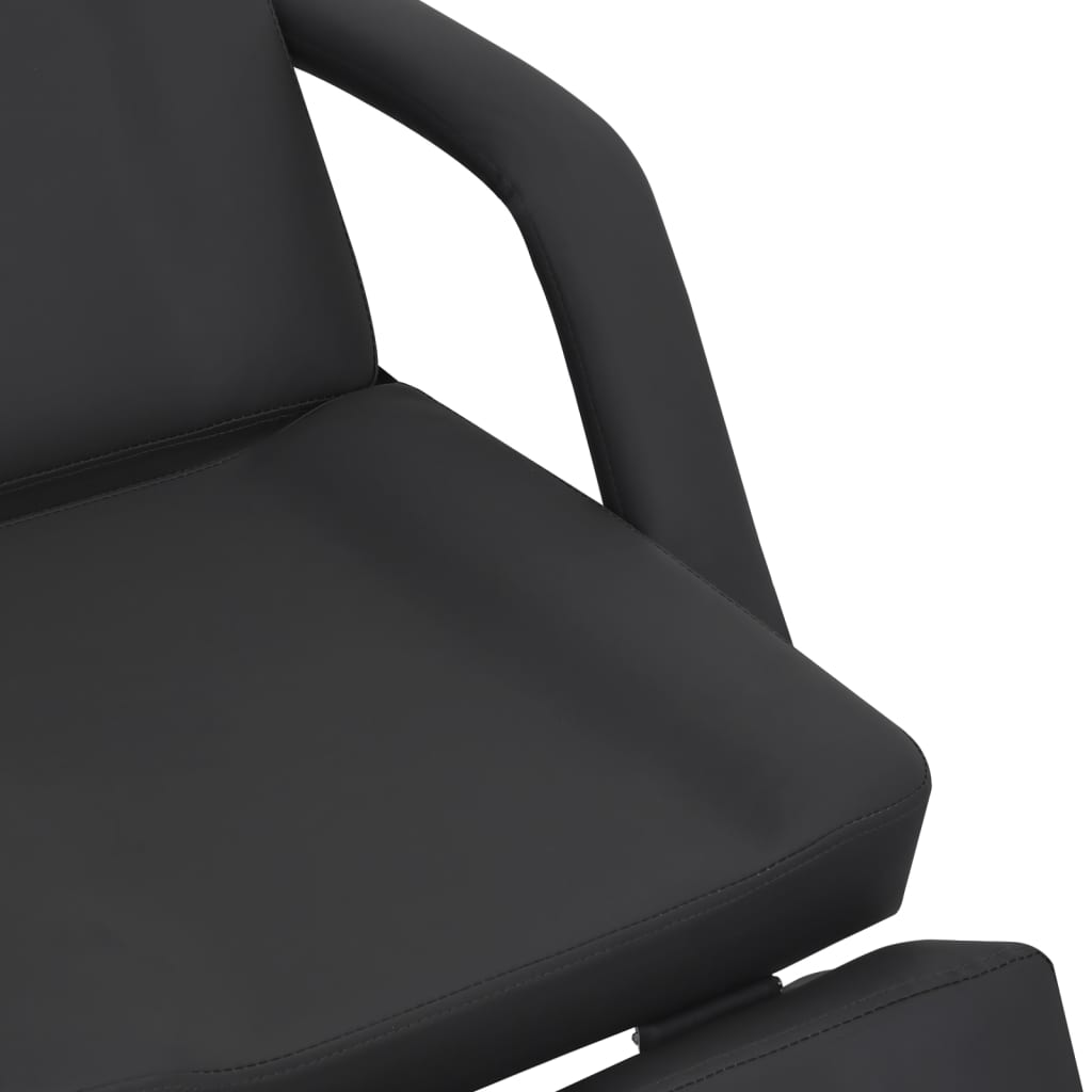 Behandelstoel 180x62x78 cm kunstleer zwart