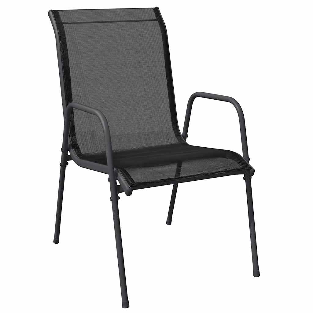 Garden Chairs 2 Pcs Steel And Textilene Black VidaXL 14 width=274