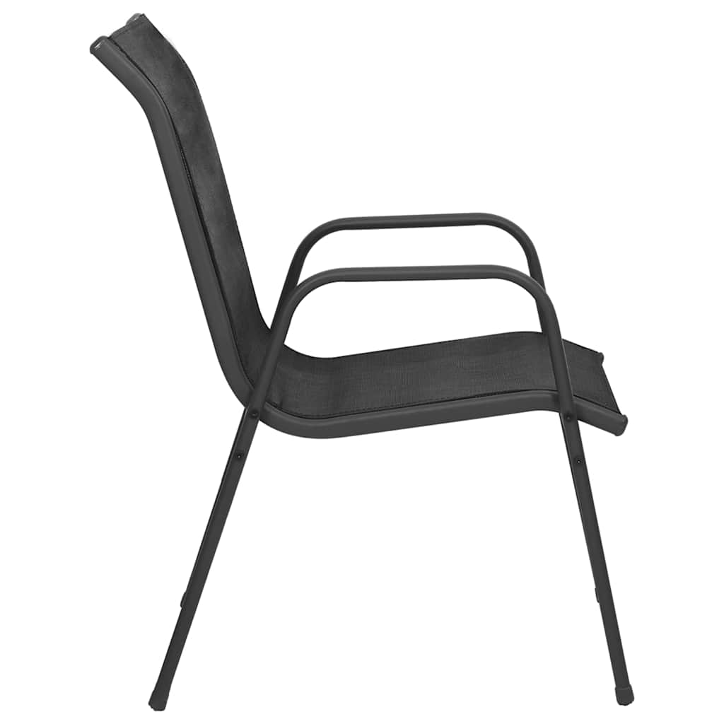 Garden Chairs 2 Pcs Steel And Textilene Black VidaXL 16 width=274
